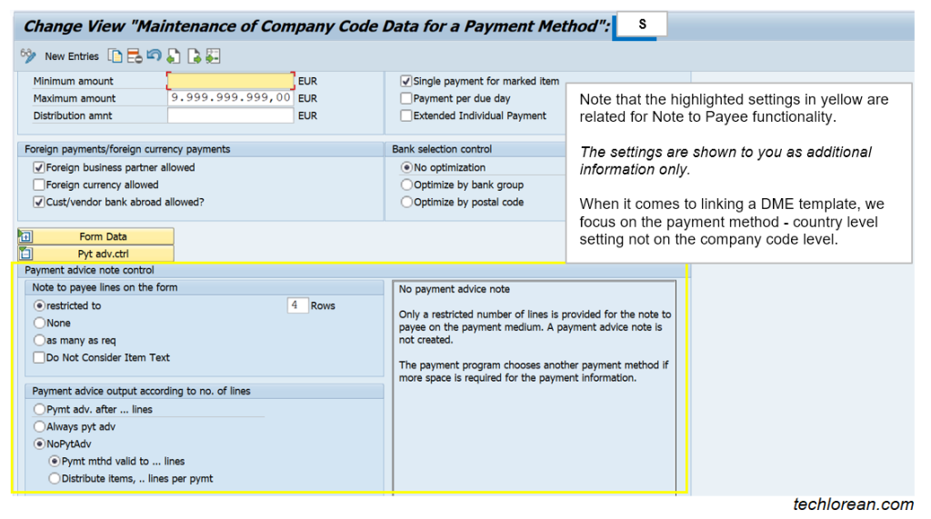 FBZP Payment method per company code SAP DME Configuration Simple Explanation Detailed Steps Payment Medium Output DME Engine Payment Medium Workbench SEPA_CT