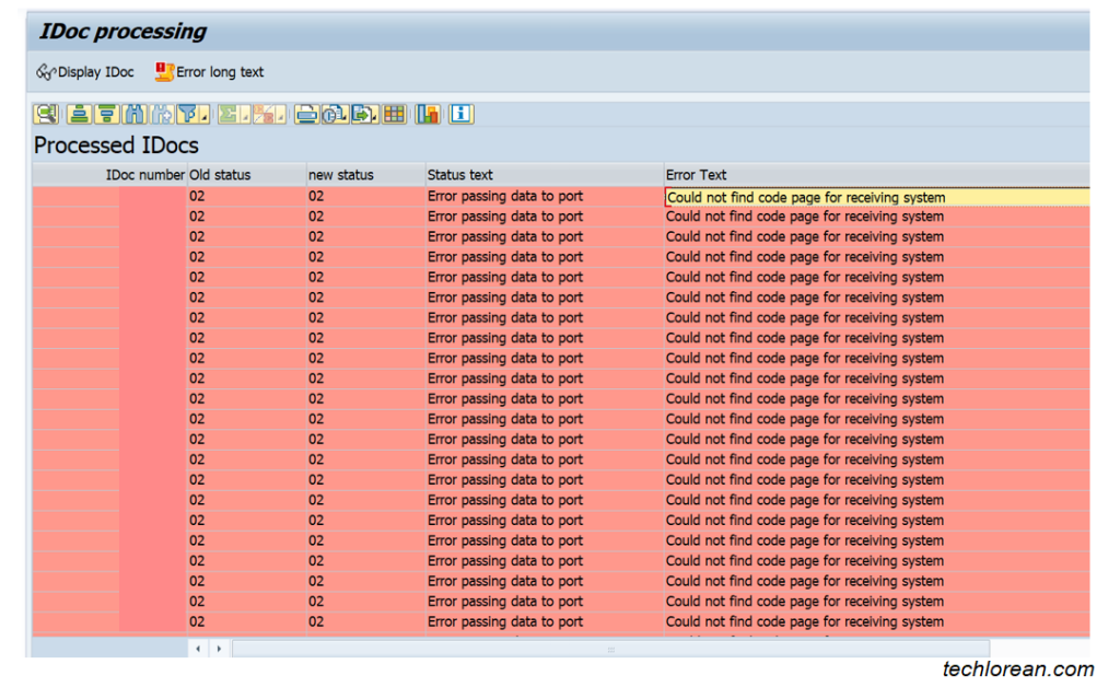 How to Resolve SAP IDoc Error Passing Data to Port Status 02